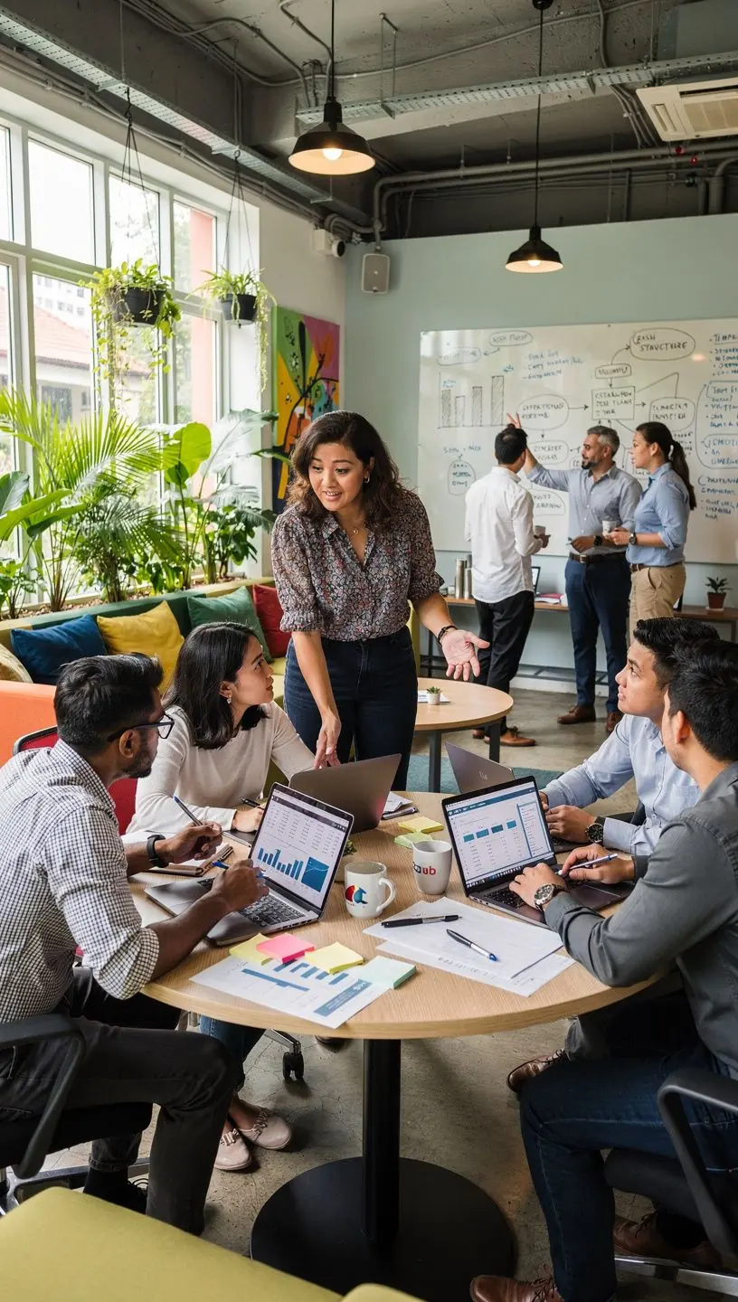 Strategic business meeting