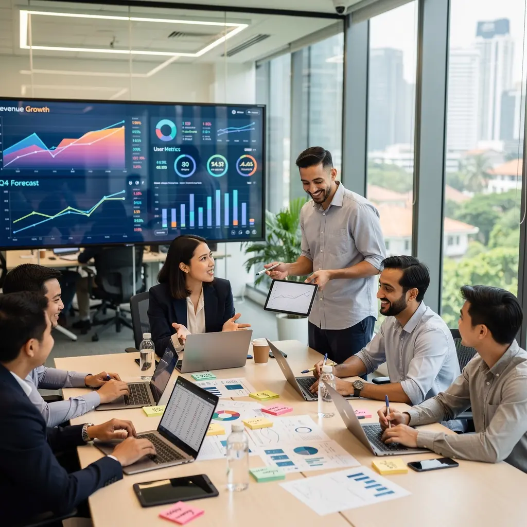 Professional team collaboration